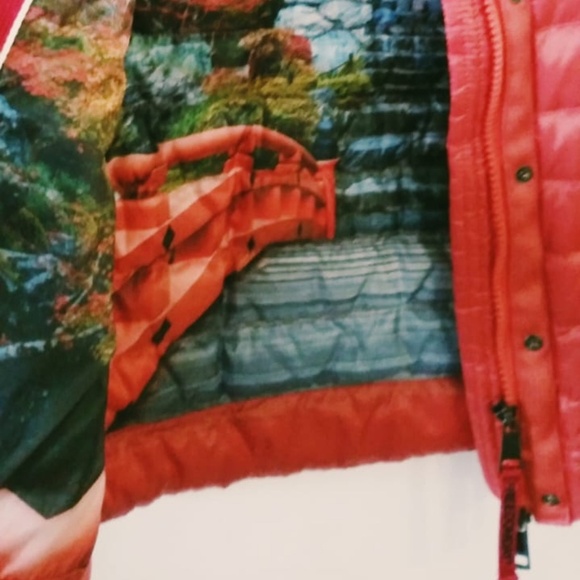 Freedomday Kids Orange Down Bomber Puffer Jacket size 12 Yo - Picture 4 of 8